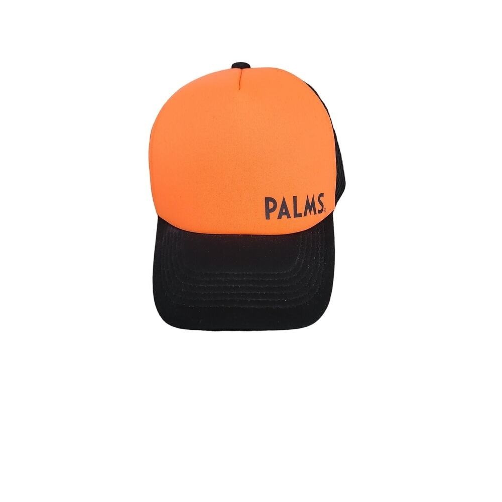 Palms Casino Orange Trucker Hat‎ Nwot